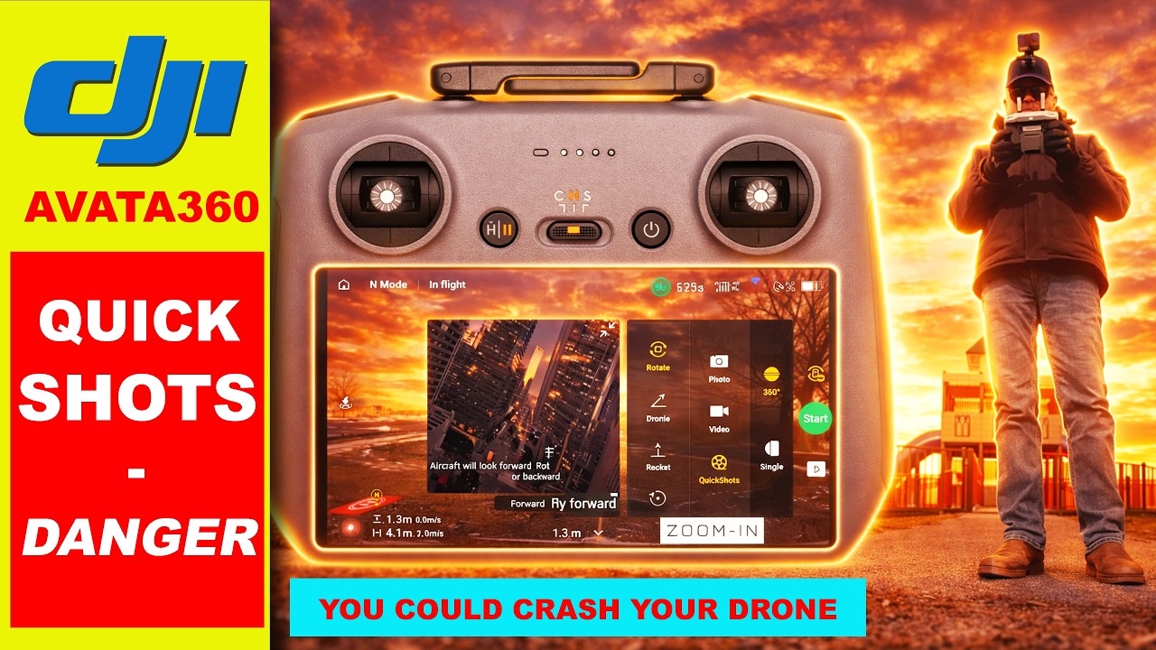 DJI AVATA360 – Quickshots – DANGER!