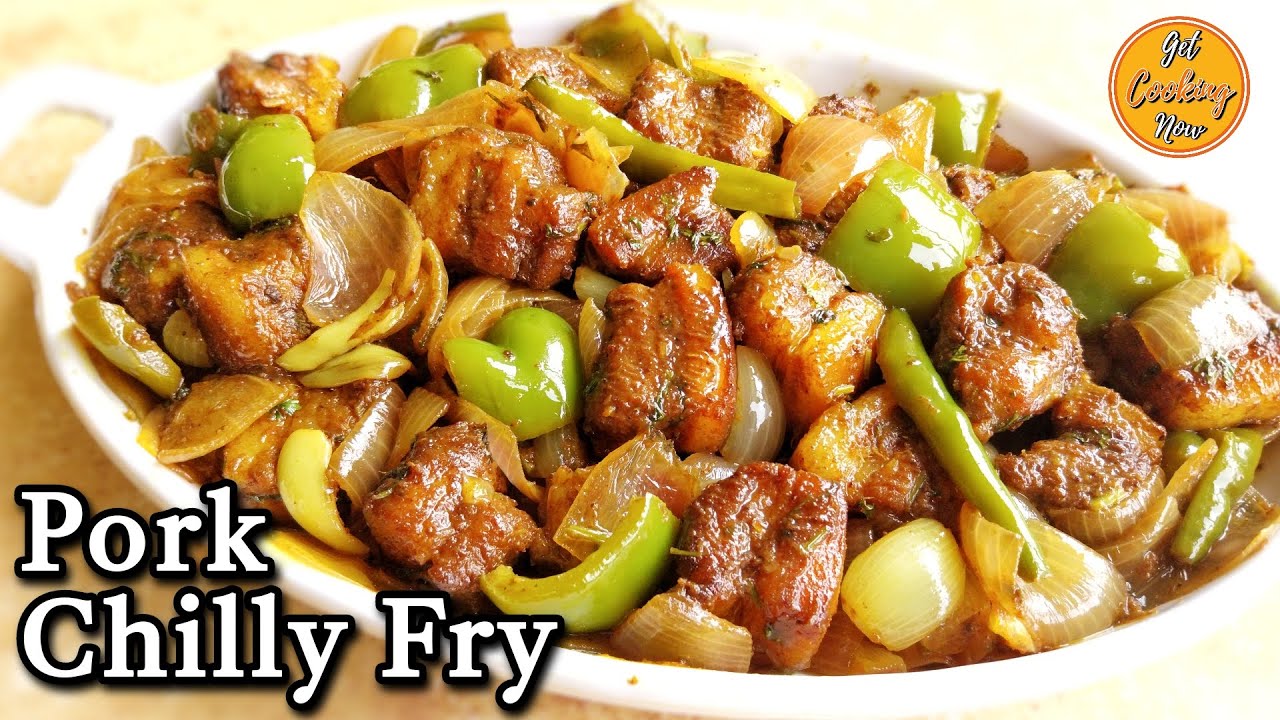 Goan Pork Chilly Fry Recipe | How to Make Goan Pork Chilly Fry | Get Cooking Now