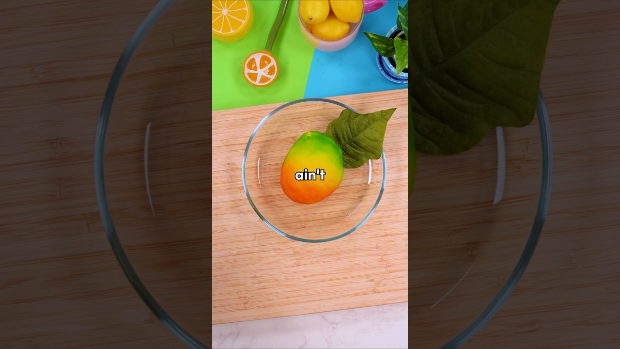 Making the FROZEN MANGO DESSERT using an ACTUAL FRUIT?!