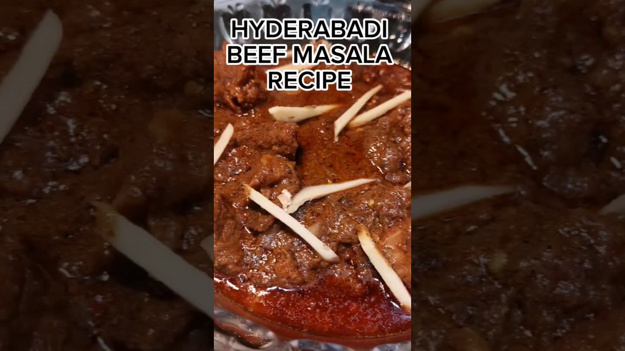 SPECIAL HYDERABADI BEEF MASALA RECIPE #shorts #shortvideo #viral #youtubeshorts #food #trending