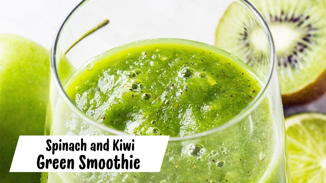 Super Green Kiwi & Spinach #Smoothie Recipe