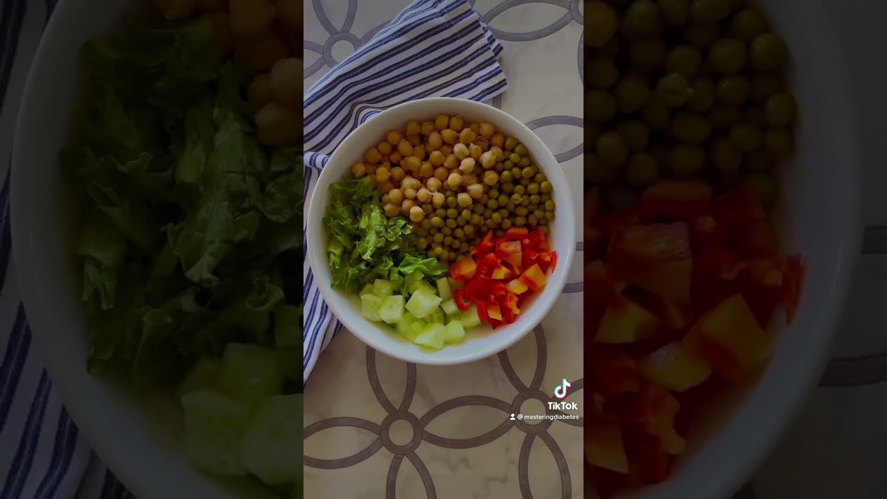☀️🟣 The Best 5 Minute Diabetic Salad Recipe 🥗🤤 #shorts