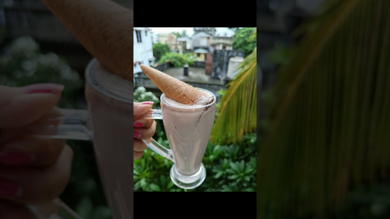 Unicorn milkshake recipe | Quick Dessert recipes within 1 min | Cornetto Milkshake #shorts