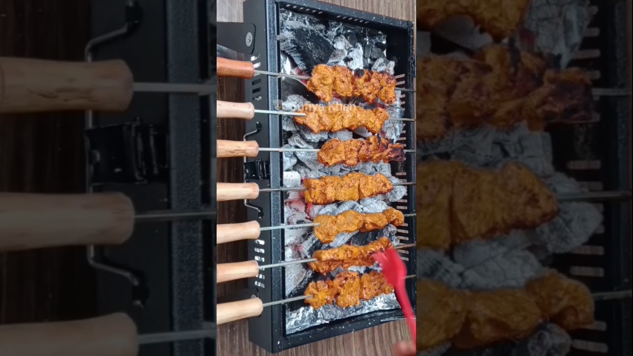 BBQ Party | Briefcase Charcoal Grill Barbeque | Mini foldable Barbeque | Unboxing Barbeque #shorts