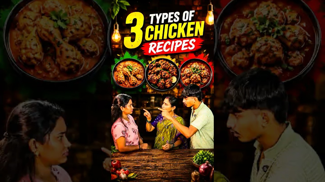 3 different types of chicken recipes @Tejgonnacook #food #cooking #asmr #ytshorts