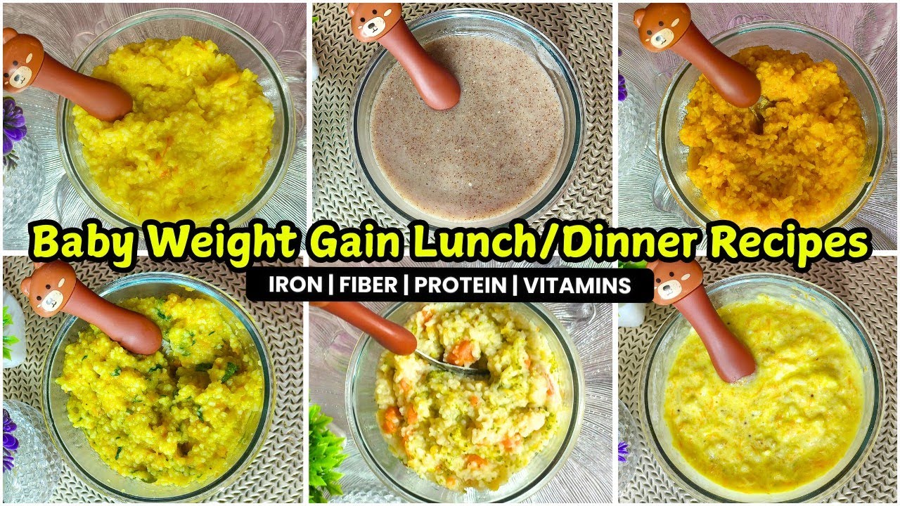 Baby Weight Gain Lunch/Dinner Recipes (1 Year to 3 Years) || Baby Food Recipes #babyweightgainfood