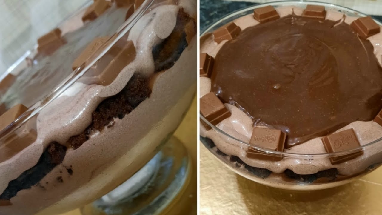 Brownie Trifle Recipe [2021] | Easy Dessert Recipe – By Naimah's Kitchen