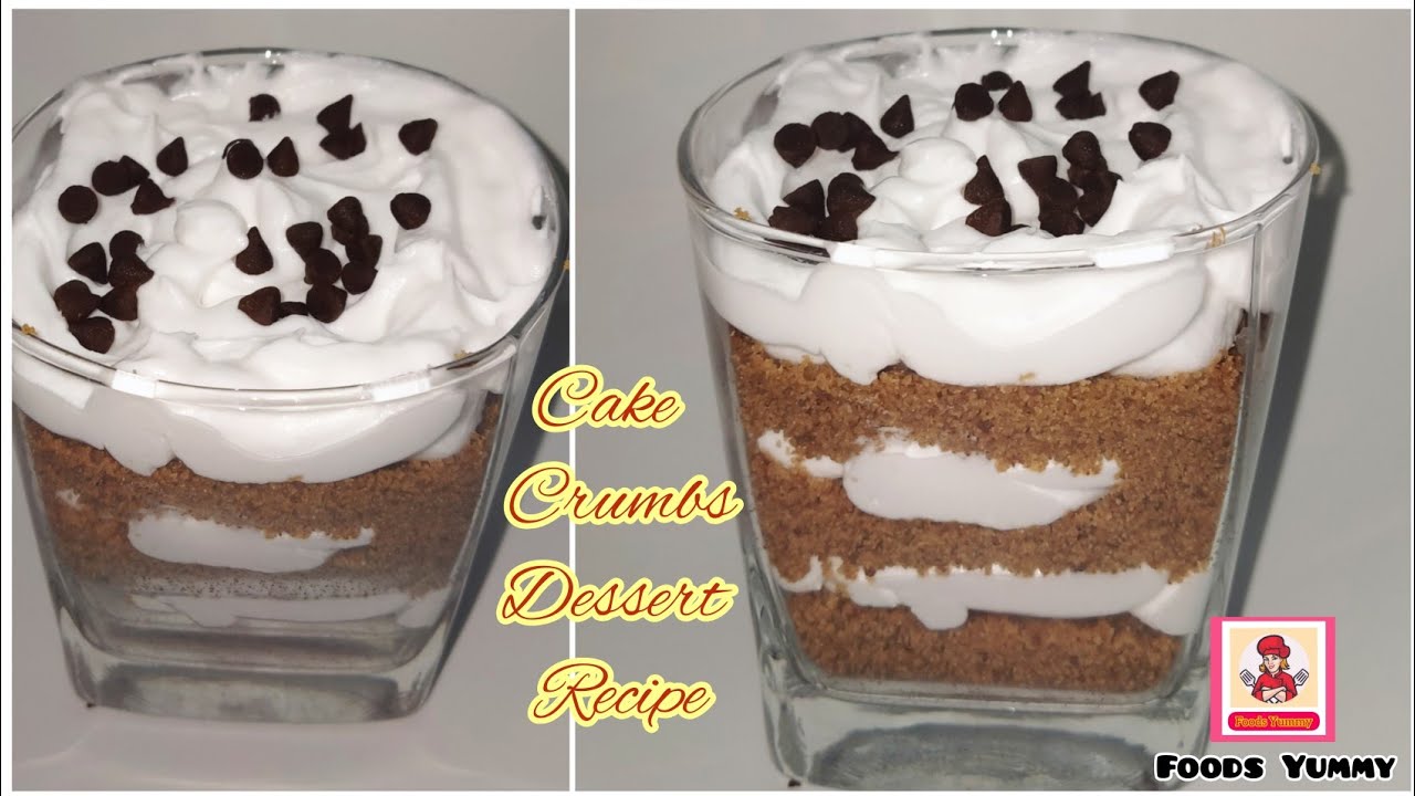 Cake Crumbs Dessert Recipe | Leftover Cake Dessert Recipe | Foods Yummy #shorts