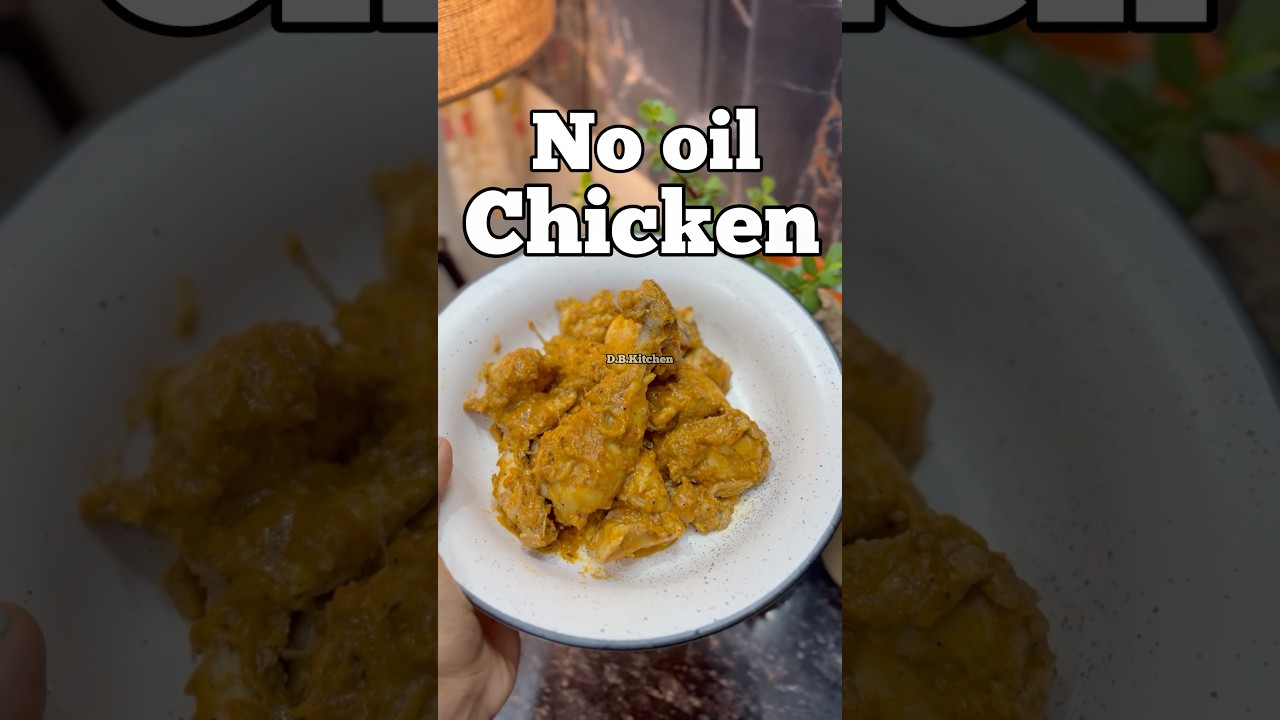 No oil chicken recipe #shorts #dietchicken #recipe