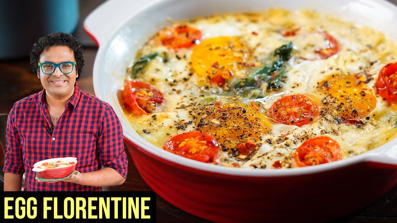 Women’s Day Special – Eggs Florentine Recipe | How to make Baked Eggs in Microwave | Varun Inamdar