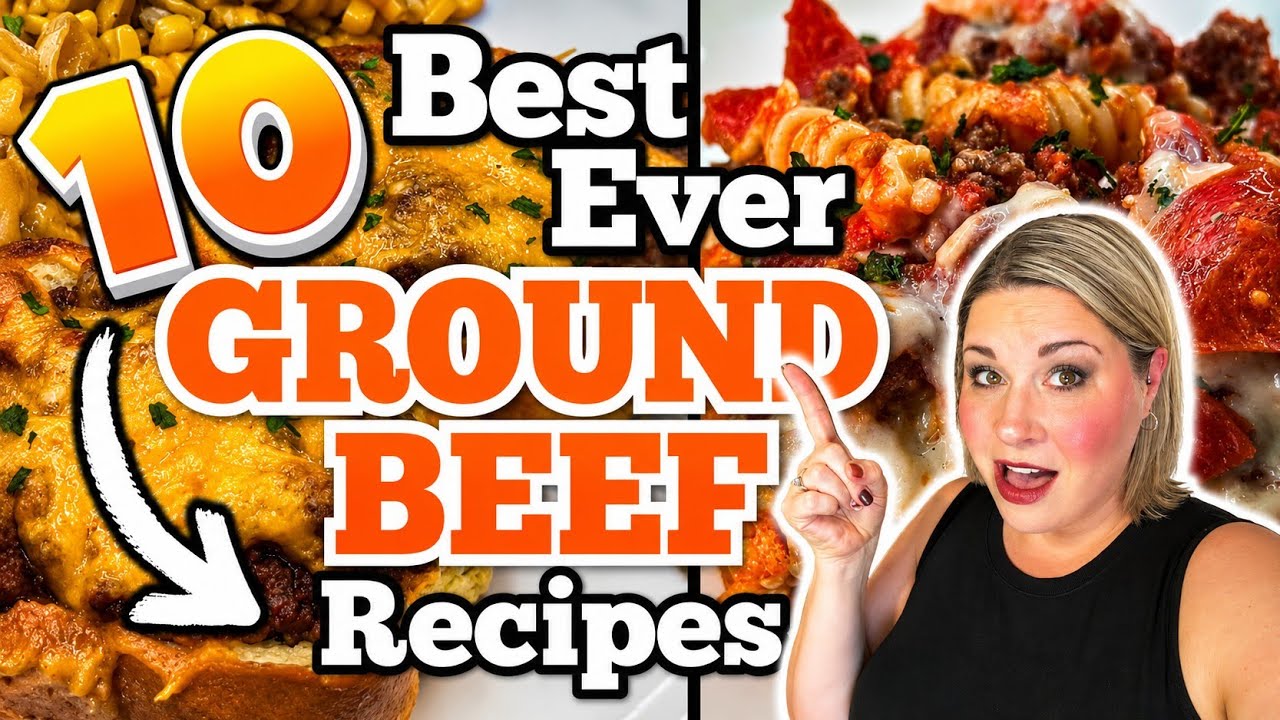 10 UNBELIEVABLE GROUND BEEF RECIPES that will BLOW your MIND! | SIMPLE and AMAZING Meals!