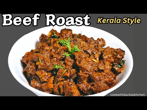Beef Roast Recipe with Malabar Parata | Beef Fry Pepper Roast | Beef Sukka Kerala Style Recipe