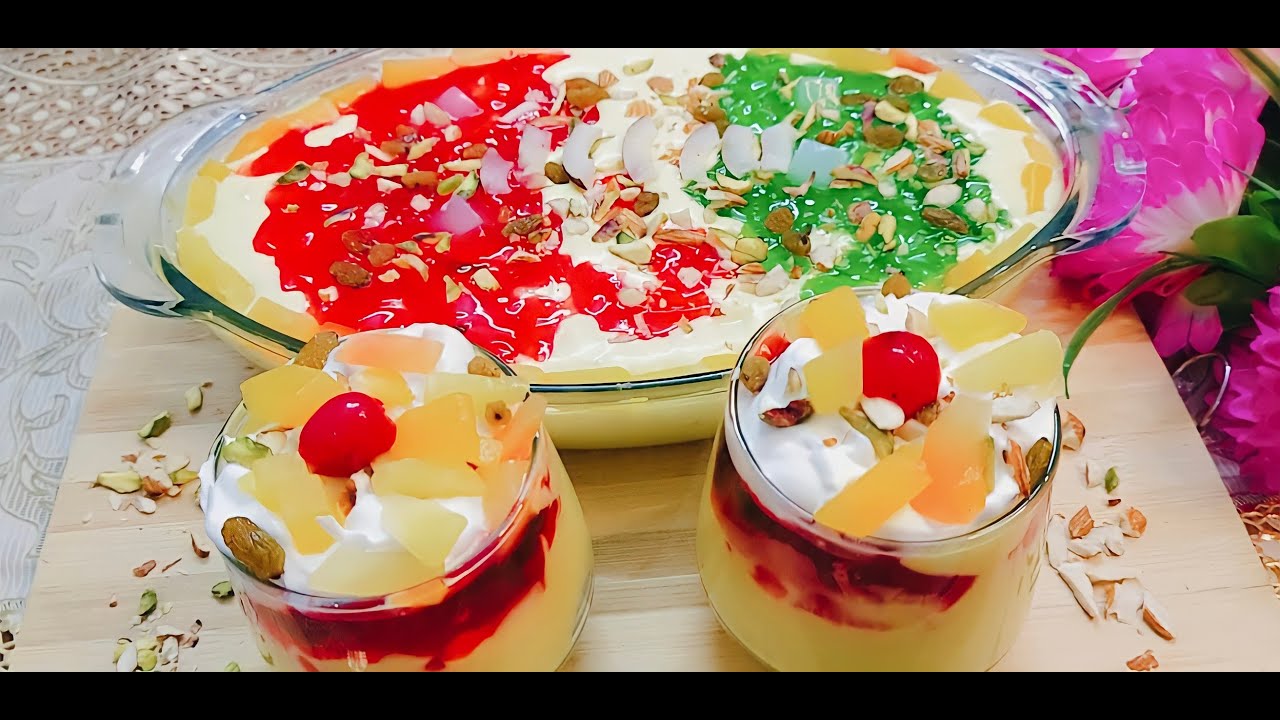 Cream Custard Recipe In Urdu How To Make Cream Custard Dessert Recipes | کریم کسٹرڈ