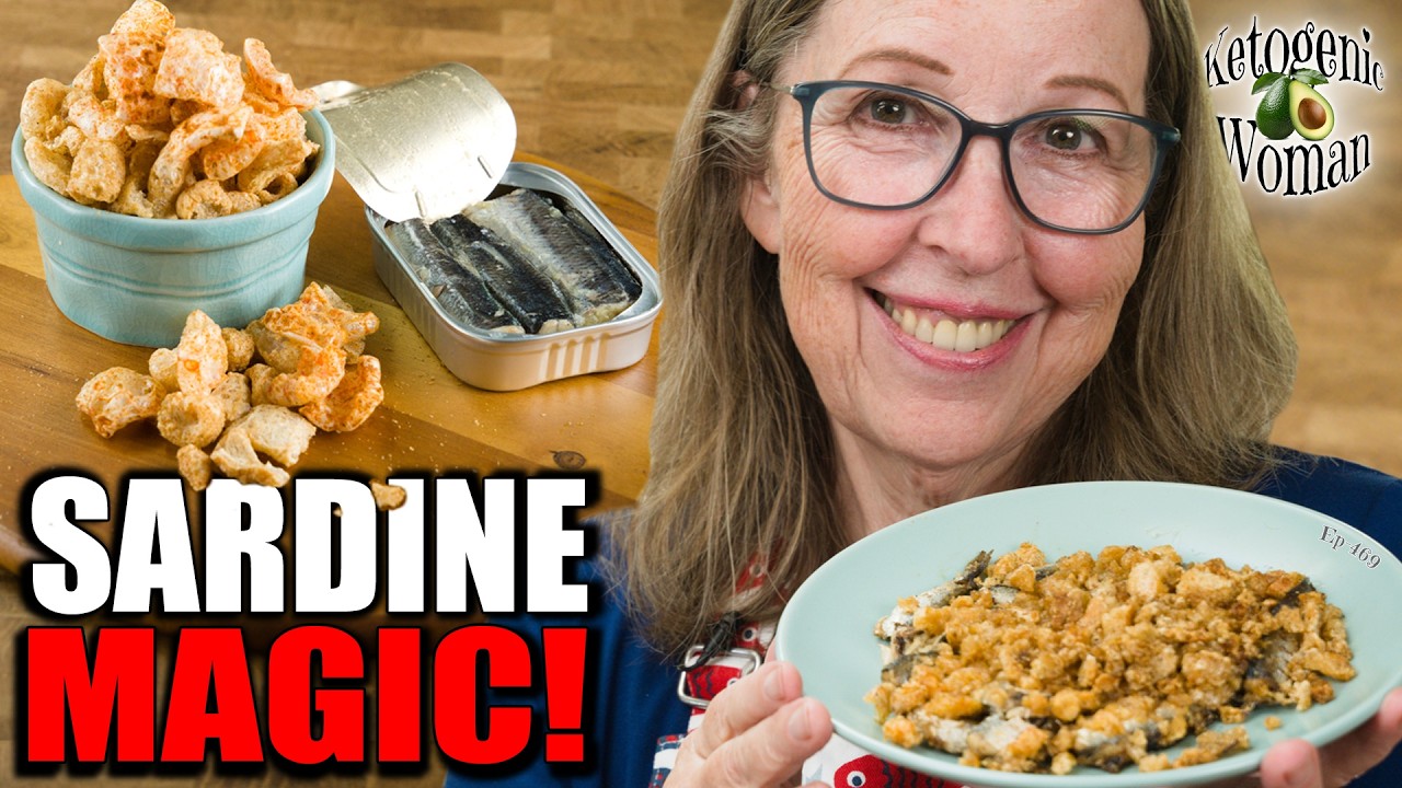 Turn a Can of Sardines Plus BBQ Pork Rinds Into a Meal!