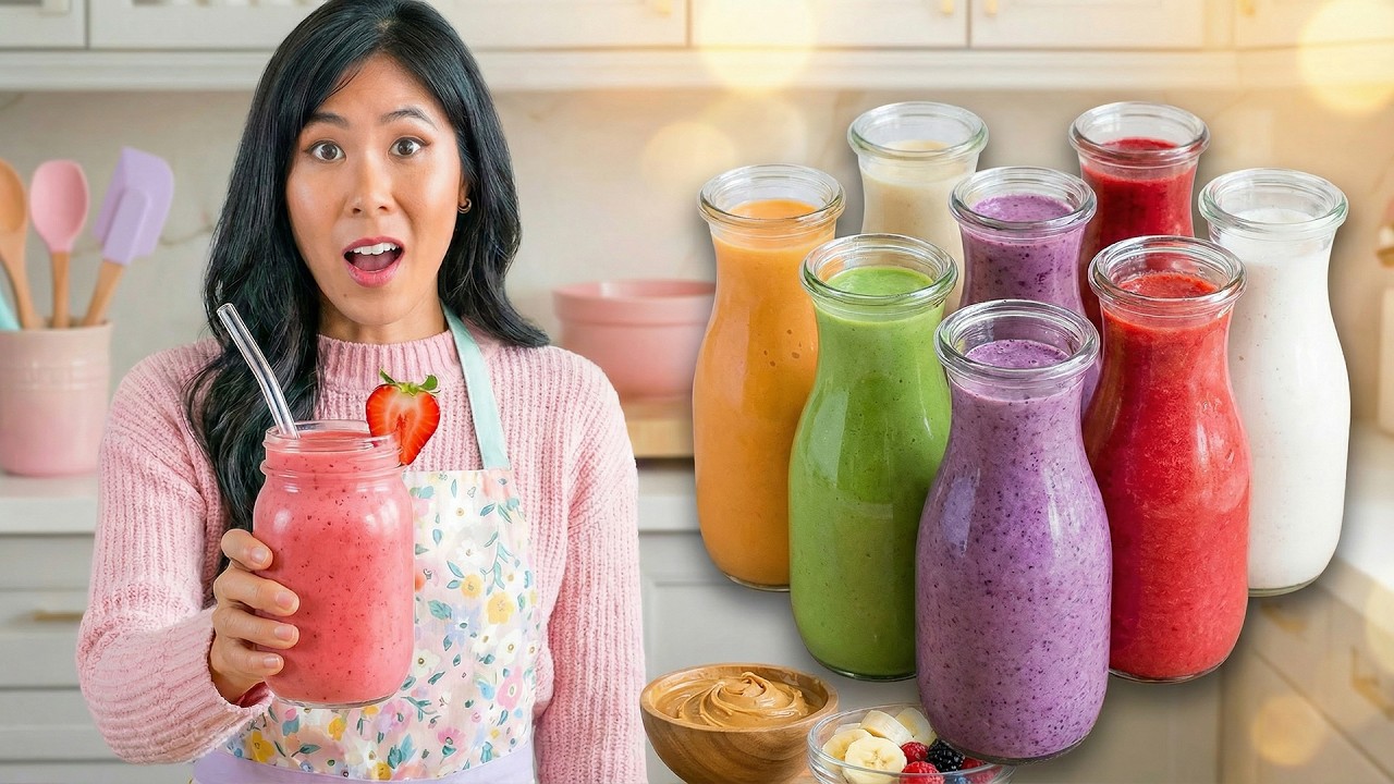 World’s Best HEALTHY SMOOTHIES Recipes to Make at Home (7 Ways)!