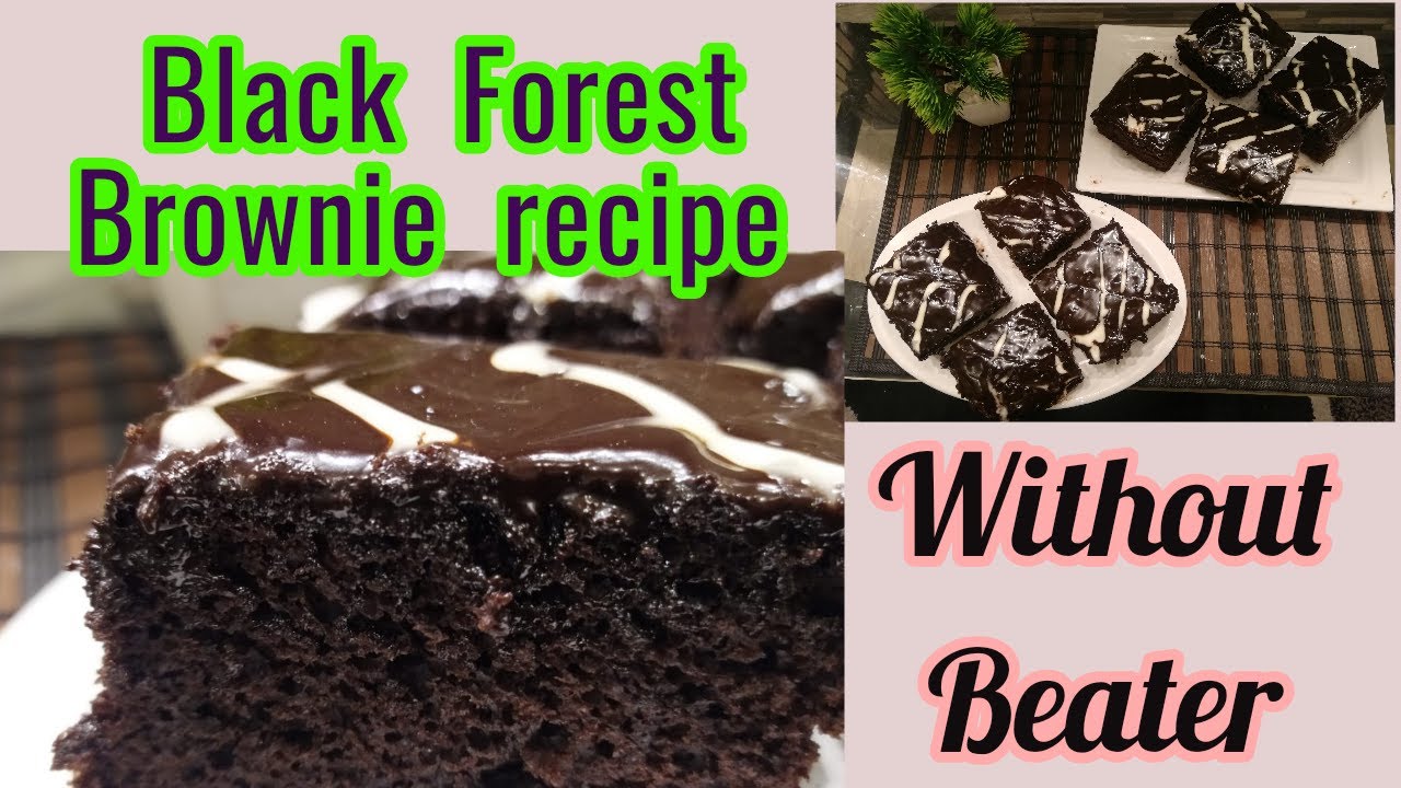 Black Forest Brownies Recipe | Dark Chocolate Brownies | Dessert Recipes