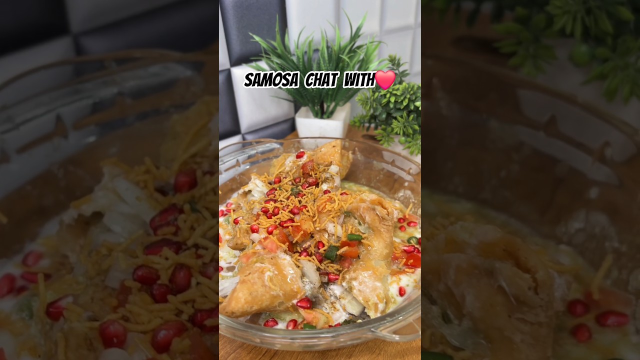 Day 167/samosa chat with❤️ #food #recipe