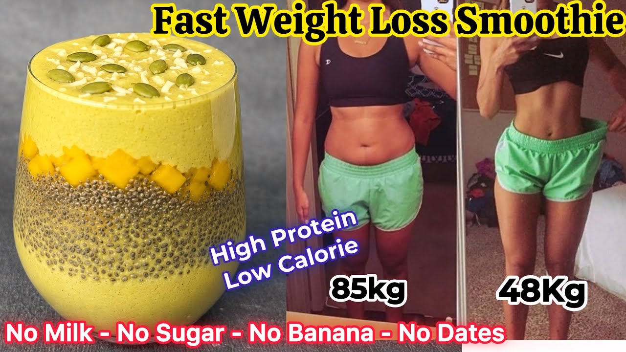 Fast Weight Loss Smoothie Recipe | High Protein Breakfast Smoothie for Weight Loss |Healthy Smoothie