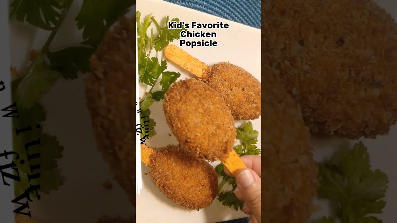 Kid’s Favorite Chicken Popsicle #chickenpopsicles #chickenlollipoprecipe #chickensnacksrecipe