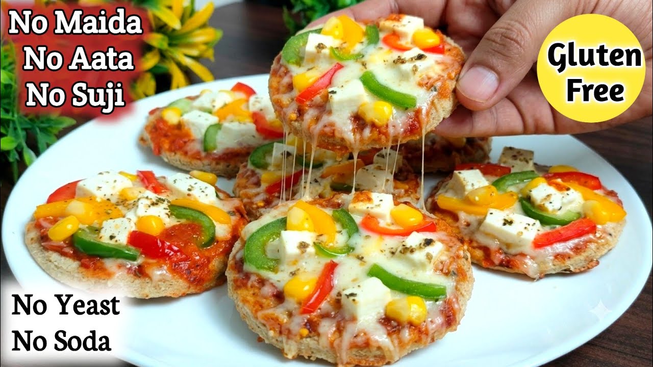 No Maida No Atta Healthy Pizza Recipe | Tiffin Recipes | Healthy Kids Lunchbox Ideas | Pizza Recipe