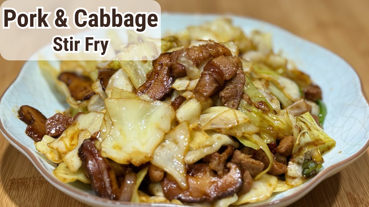 Pork and Cabbage Stir Fry | Dinner Recipes | Cabbage Recipes | Low Carb Healthy Meals