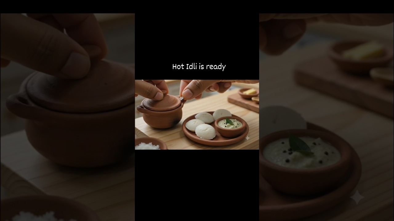 Tasty Idli-Chuteny😋🥰 Indian Snacks Recipes Day 4|#short #youtubeshorts#shortvideo #shortsfeed#short