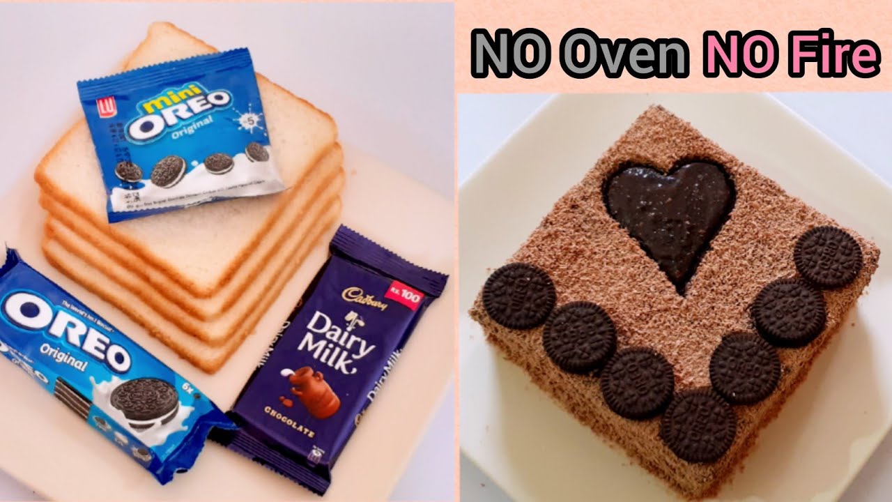 Won 1st Prize In School Competition  with Fireless Cake with Oreo Biscuits || Valentine’s day Cake