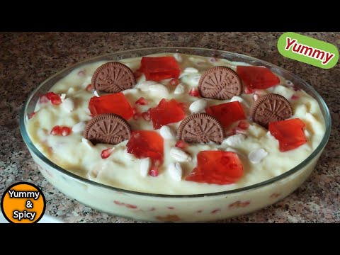 Yummy Fruit Custard Recipe by Yummy Spicy/Dessert Recipe/Tasty & Easy
