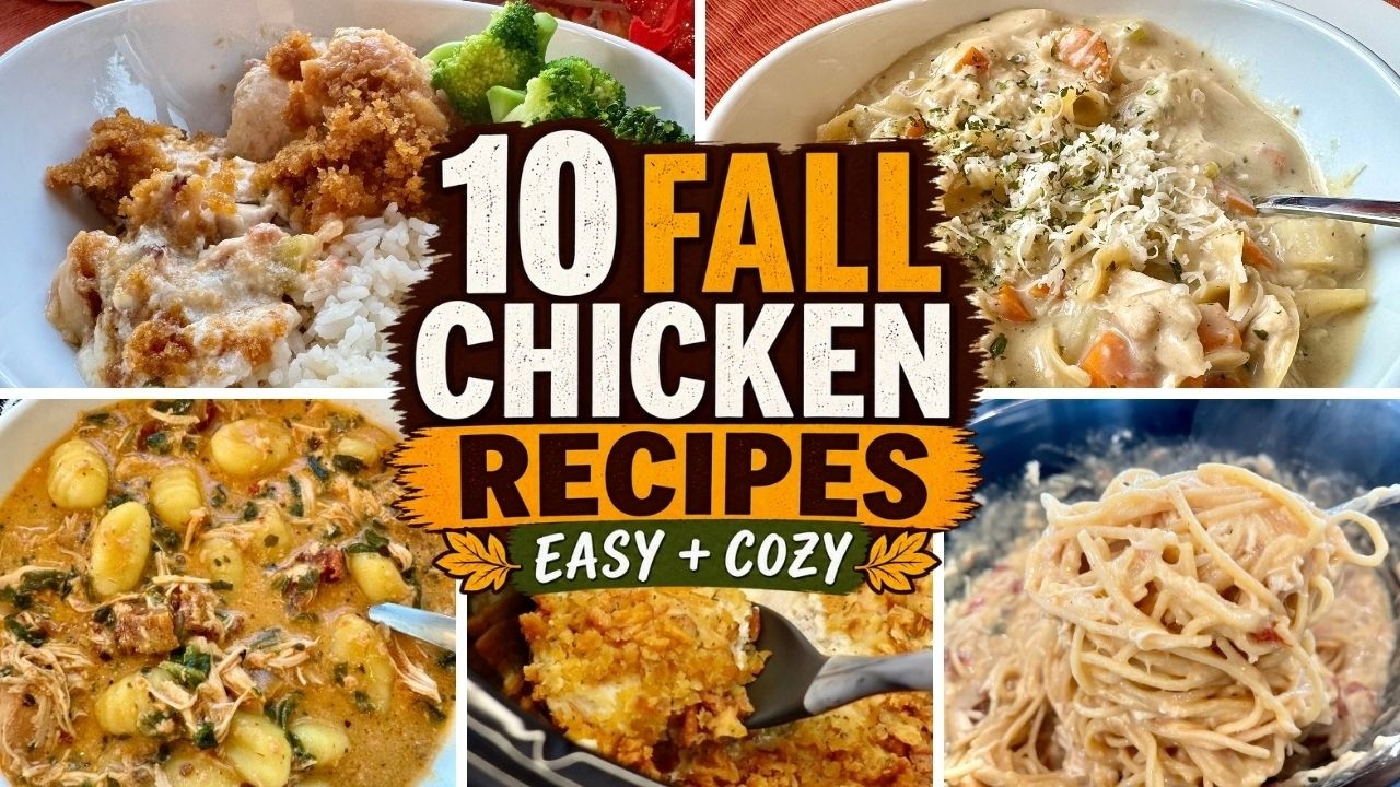 10 Fall Chicken Recipes My Family Actually Loves | Easy Cozy Dinners
