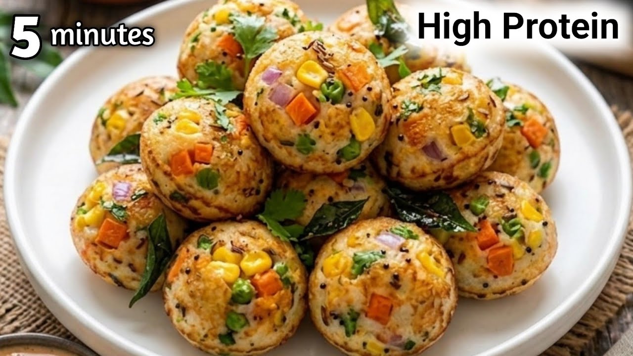 5 Minutes High Protein Breakfast Recipe | Easy Breakfast Recipe | Tiffin Recipes | Kids Lunchbox