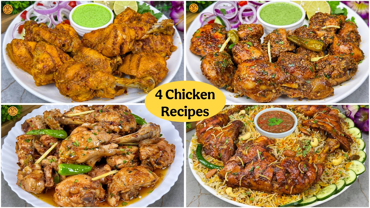 Aaj Khane Mein Kya Pakaein? | 4 Best Chicken Recipes | Easy Restaurant Style Chicken Recipes