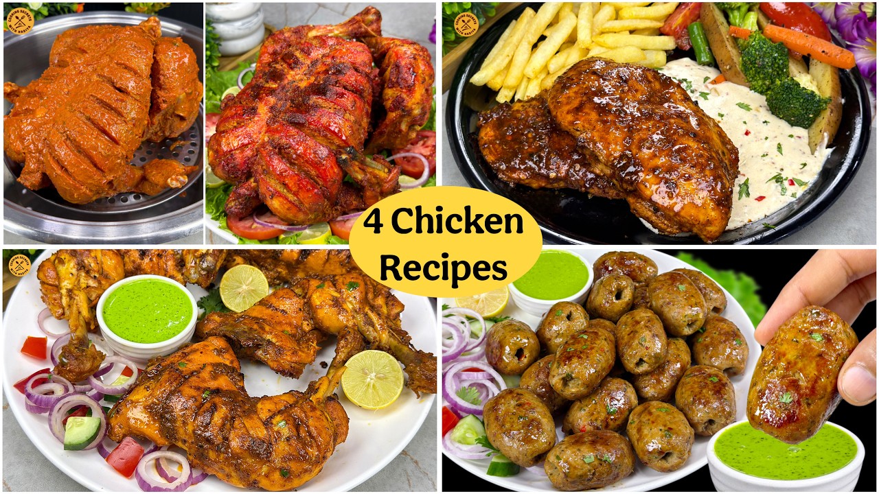 Aaj Khane Mein Kya Pakaein? | 4 Restaurant Style Chicken Recipes | Easy & Delicious