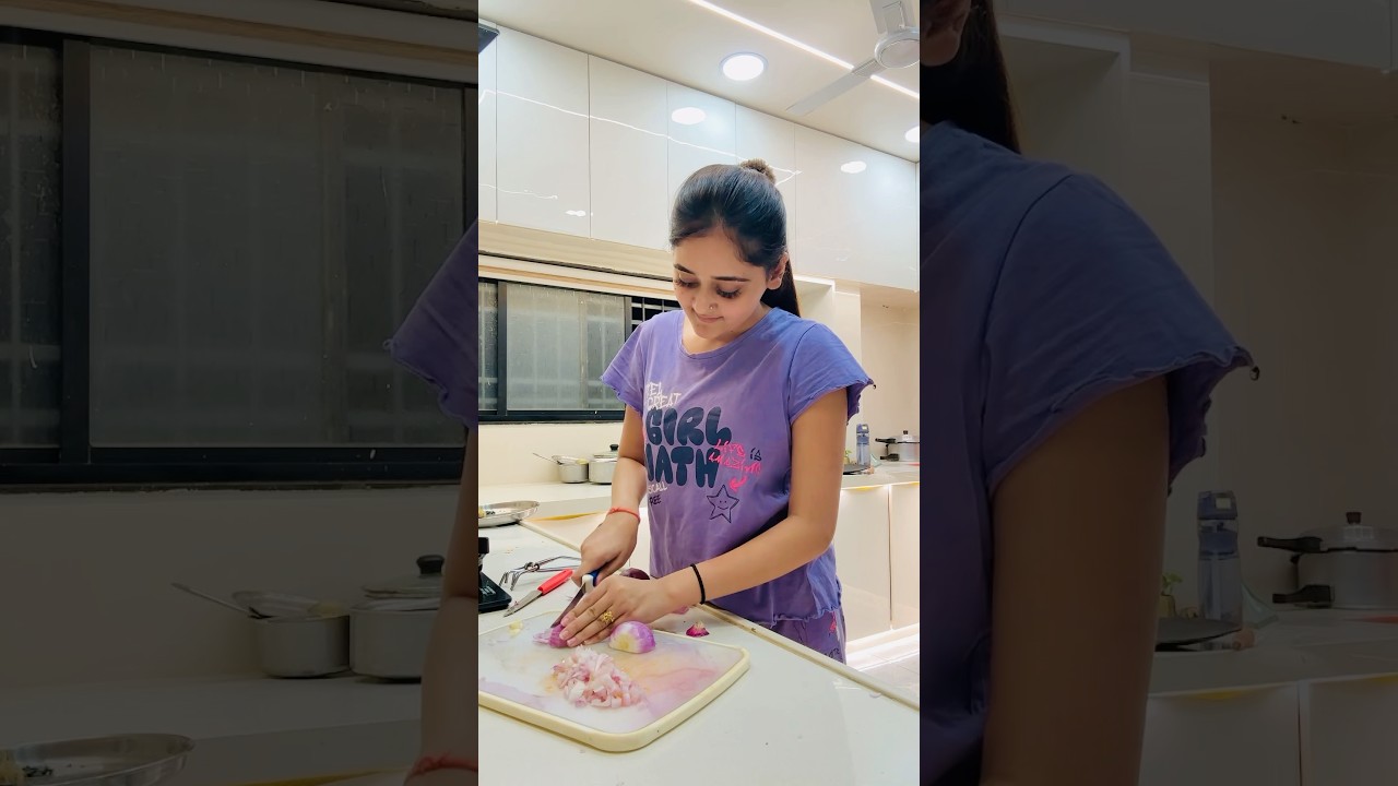 First Time Maine New Kitchen Mai Banaya Dinner❤️✨ #bindaaskavya #minivlog #recipe