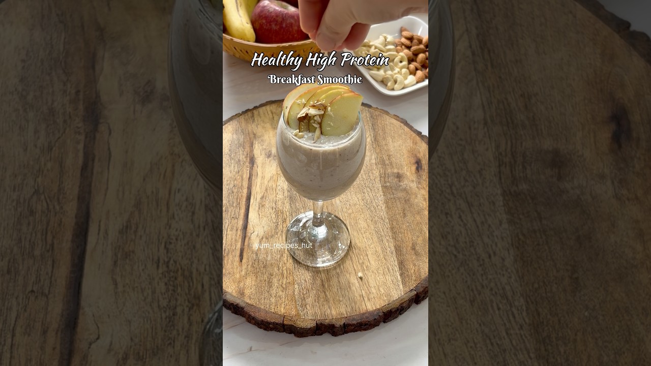 High Protein Apple Smoothie for weightloss #shorts #youtubeshorts #viral #trending #smoothie #recipe
