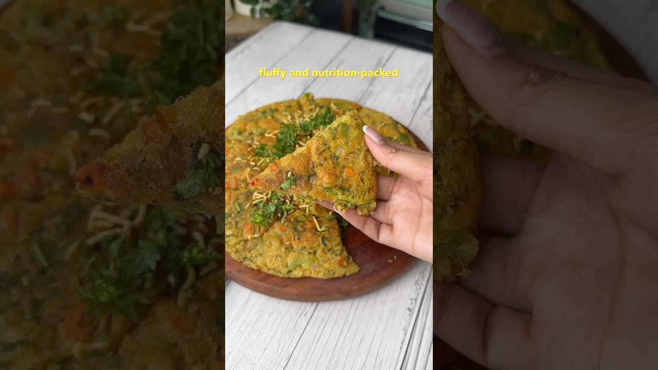 Vegetable Moonglet – Indian version of omelette, a healthy breakfast / lunch recipe!