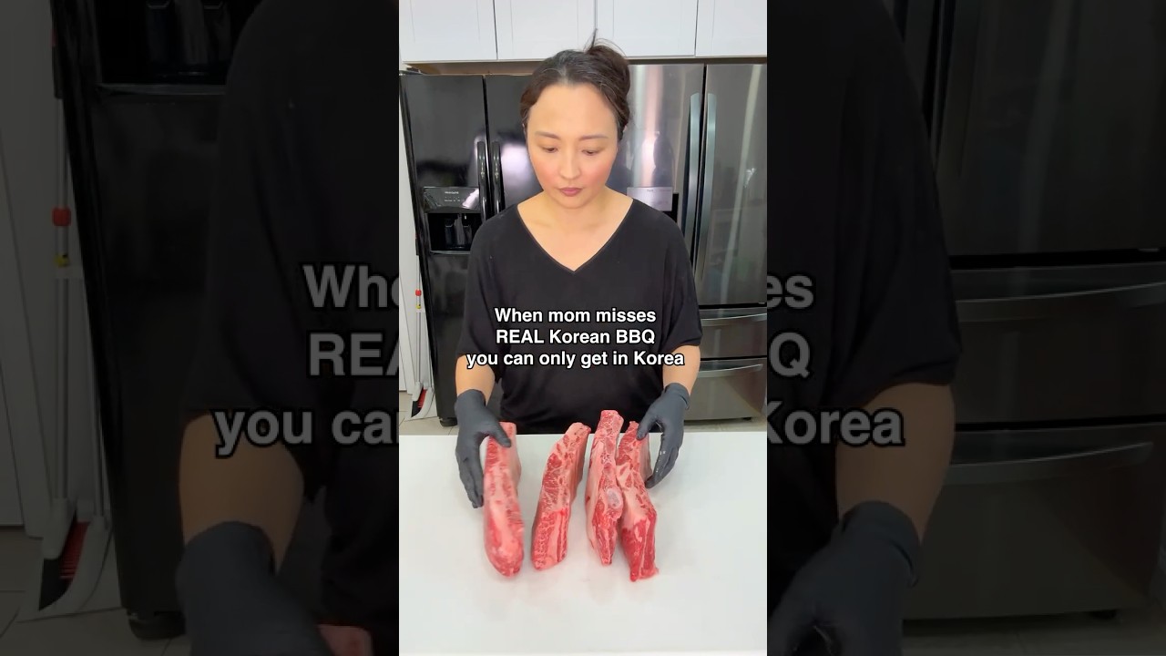 When Mom misses REAL Korean BBQ you can only get in Korea